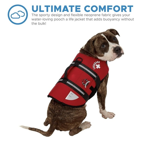 Paws Aboard Dog Life Jacket, XS, gently worn, neoprene life vest for small dogs - Picture 7 of 8